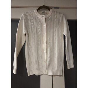 Vintage Sweater Bee By Banff Cardigan Sweater Cable Knit Button Closure